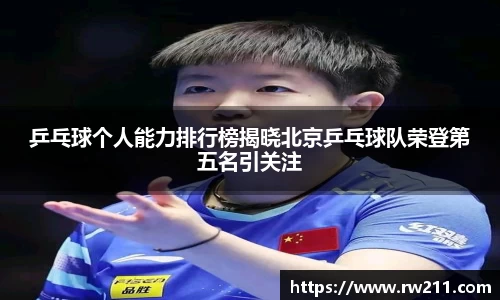 乒乓球个人能力排行榜揭晓北京乒乓球队荣登第五名引关注
